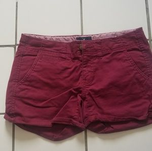 Burgundy shorts